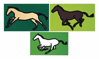 Julian Opie - Galloping Horses