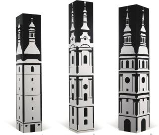 Julian Opie - I. Baroque Tower 2 Ii. Baroque Tower 3 Iii. Baroque Tower 5 (Three Works)