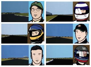 Julian Opie - Imagine you are driving (fast)