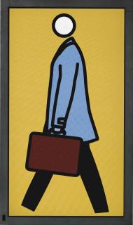 Julian Opie - Julian Walking With Briefcase
