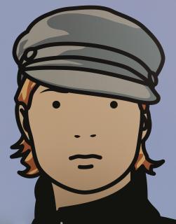 Julian Opie - Kate, Model With Hat