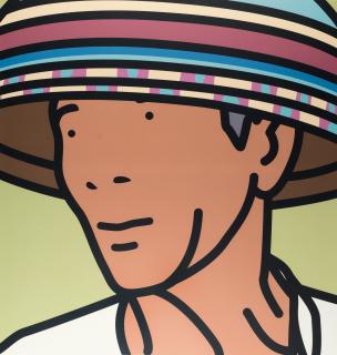 Julian Opie - Komang, beach vendor