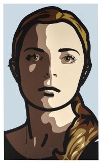 Julian Opie - Lily, Eyes Straight, Head Straight