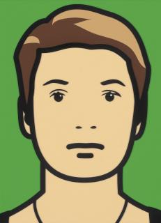 Julian Opie - Lyn with Necklace