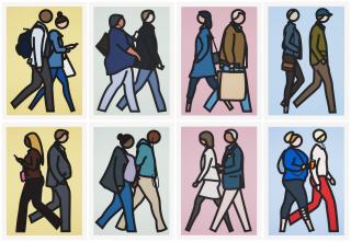 Julian Opie - New York Couples.