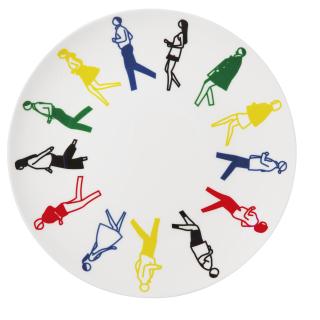 Julian Opie - Running, from the Artist Plate Project