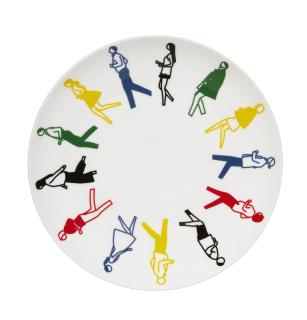 Julian Opie - Running, from the Artist Plate Project