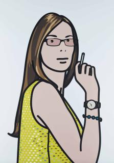 Julian Opie - Ruth Smoking, 2 (Cristea 91)