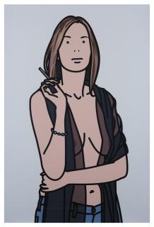 Julian Opie - Ruth Smoking 5