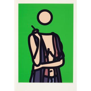 Julian Opie - Ruth Smoking I, from Twenty-Six Portraits