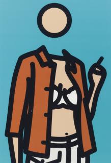 Julian Opie - Ruth With Cigarette, 1