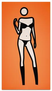 Julian Opie - Sara Gets Undressed