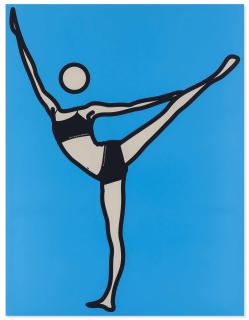 Julian Opie - Sarah, Arabesque 2