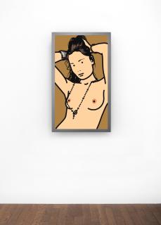 Julian Opie - Shahnoza with beads, 2006