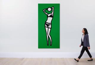 Julian Opie - Suzanne with Suspenders 2
