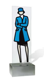 Julian Opie - This is Monique (glass) 3