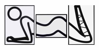 Julian Opie - This is Shahnoza in 3 parts. 2.