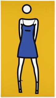 Julian Opie - Woman Posing In Summer Dress 2