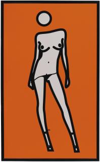 Julian Opie - Woman Taking Off Pants 4