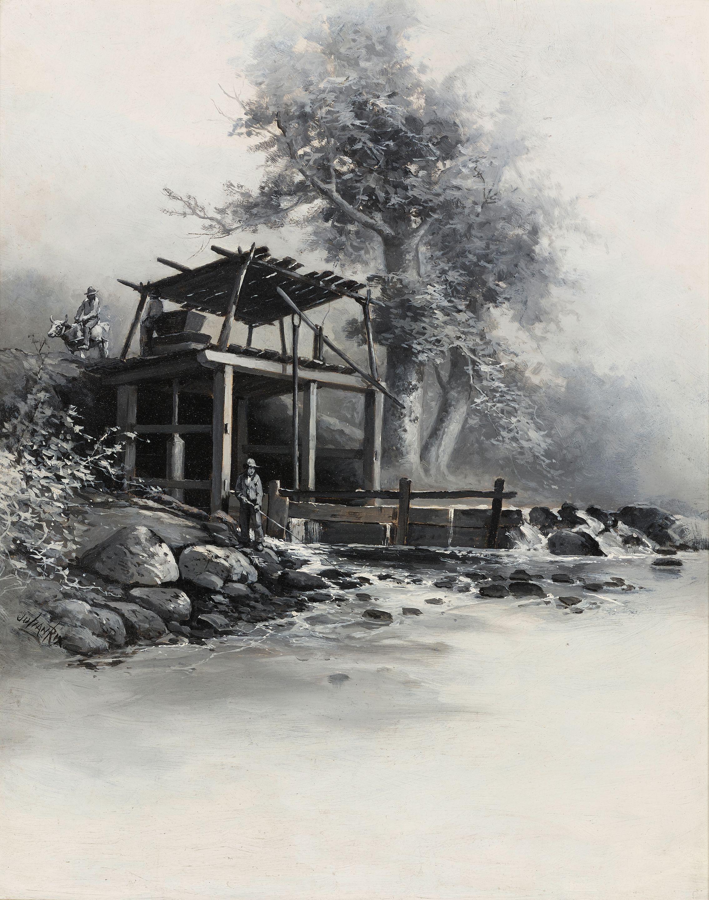 Julian Rix - Old Corn Mill at Pineville, Cumberland Mountains