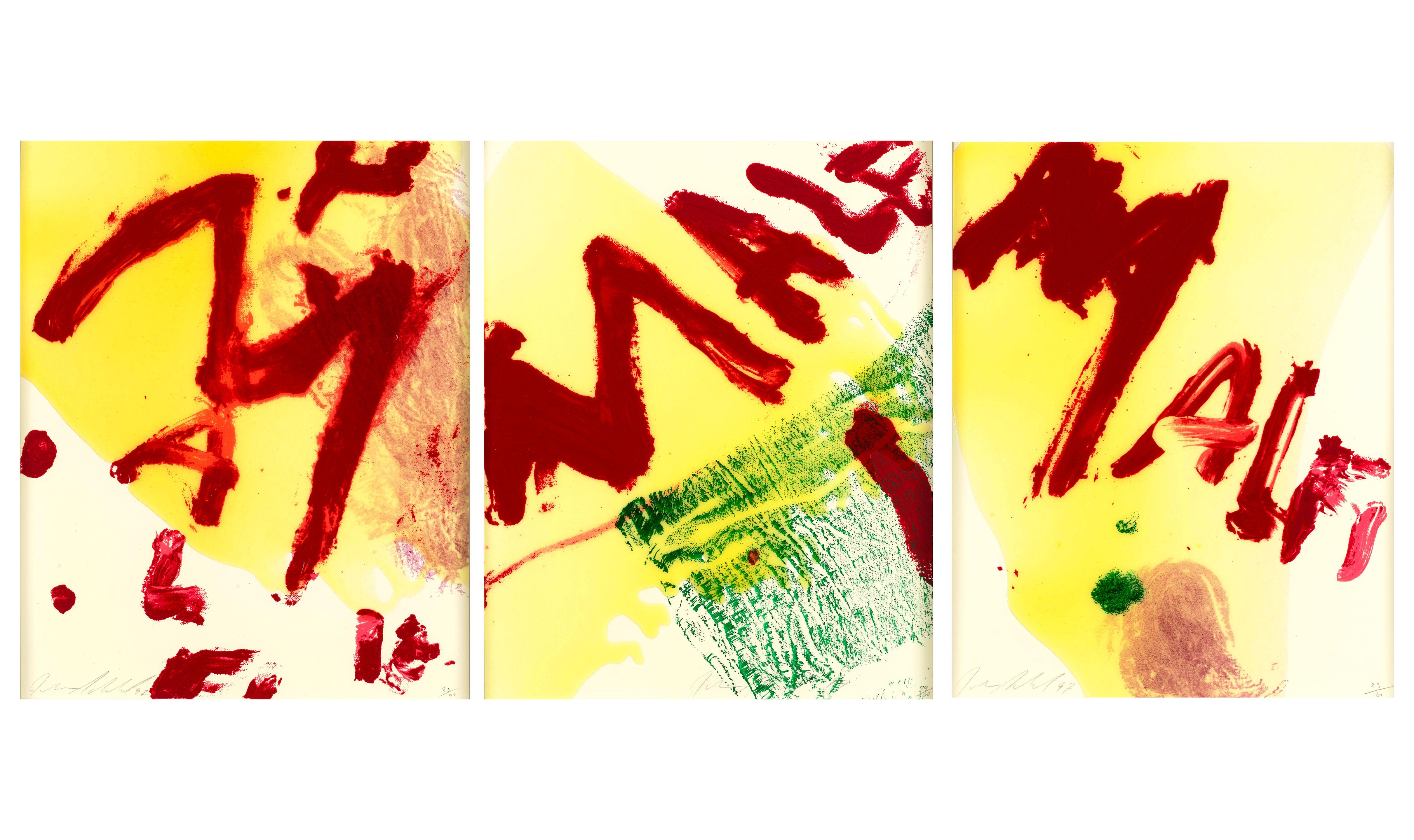 Julian Schnabel - Malfi, from Sequences (3 works)