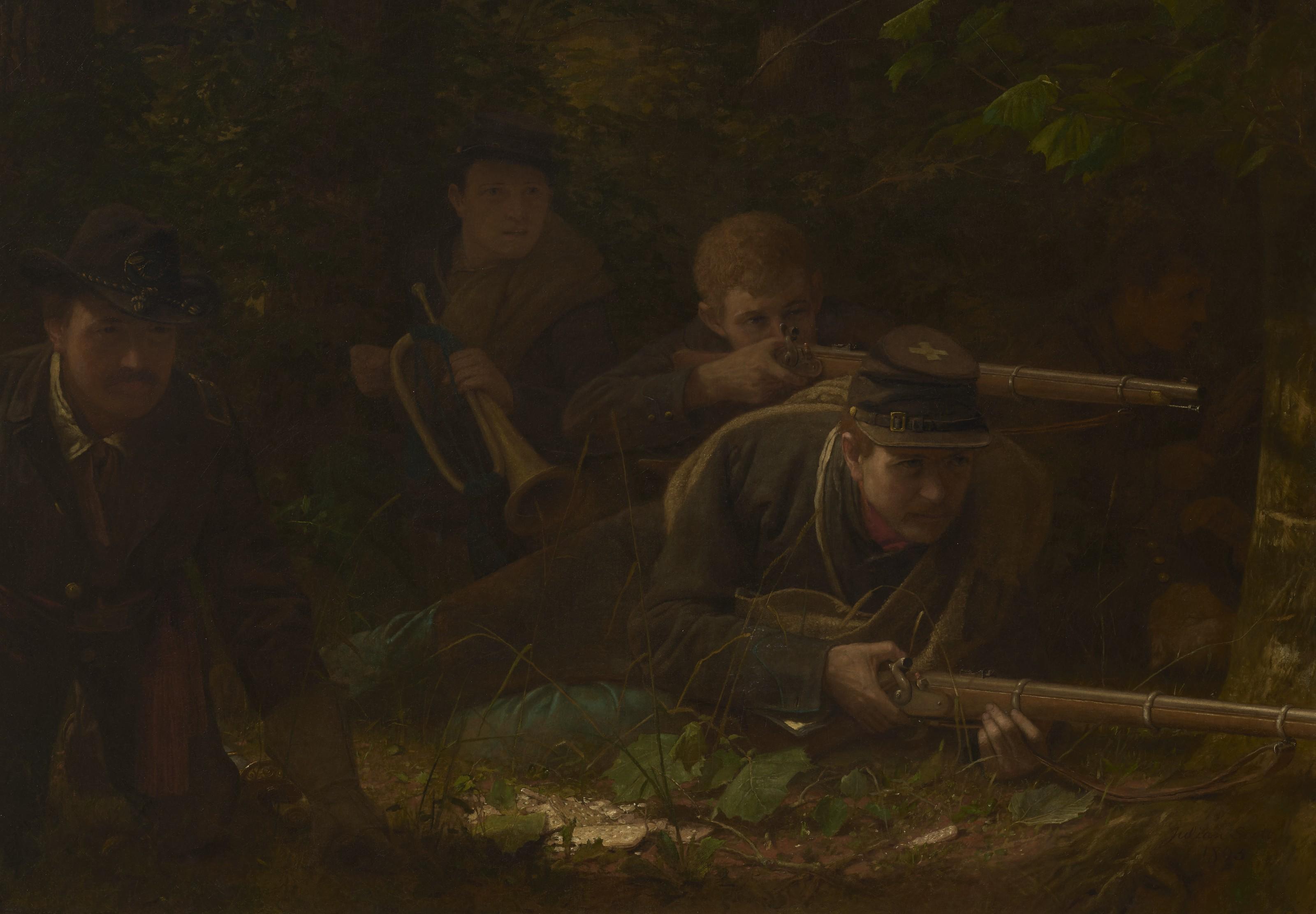 Julian Scott - Civil War Battle Scene: A Moment of Decision