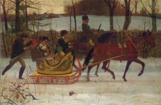 Julian Scott - Horse-Drawn Sleigh