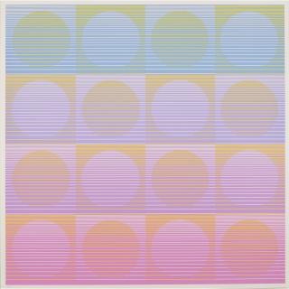 Julian Stanczak - Centered Rings; Aerial (2 works)