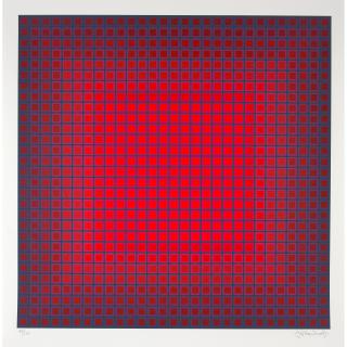 Julian Stanczak - Compounded Red