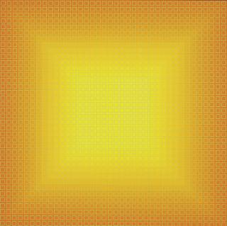 Julian Stanczak - Filtration (Orange)