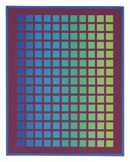 Julian Stanczak - Interdependence - Green Ii, 1990