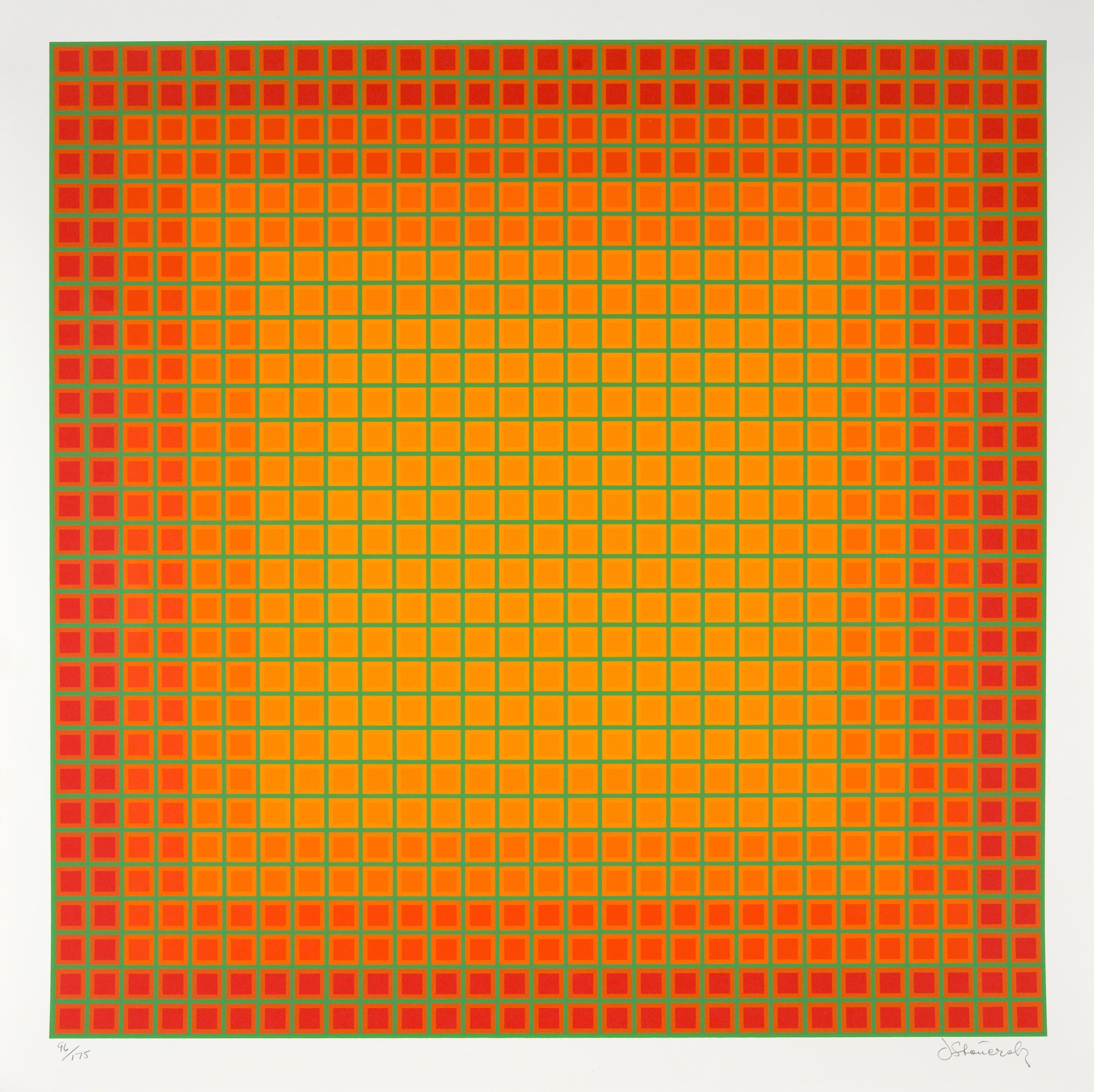 Julian Stanczak - Let It Be Orange