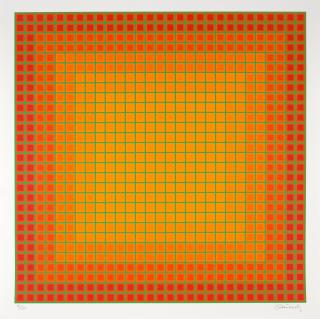 Julian Stanczak - Let It Be Orange