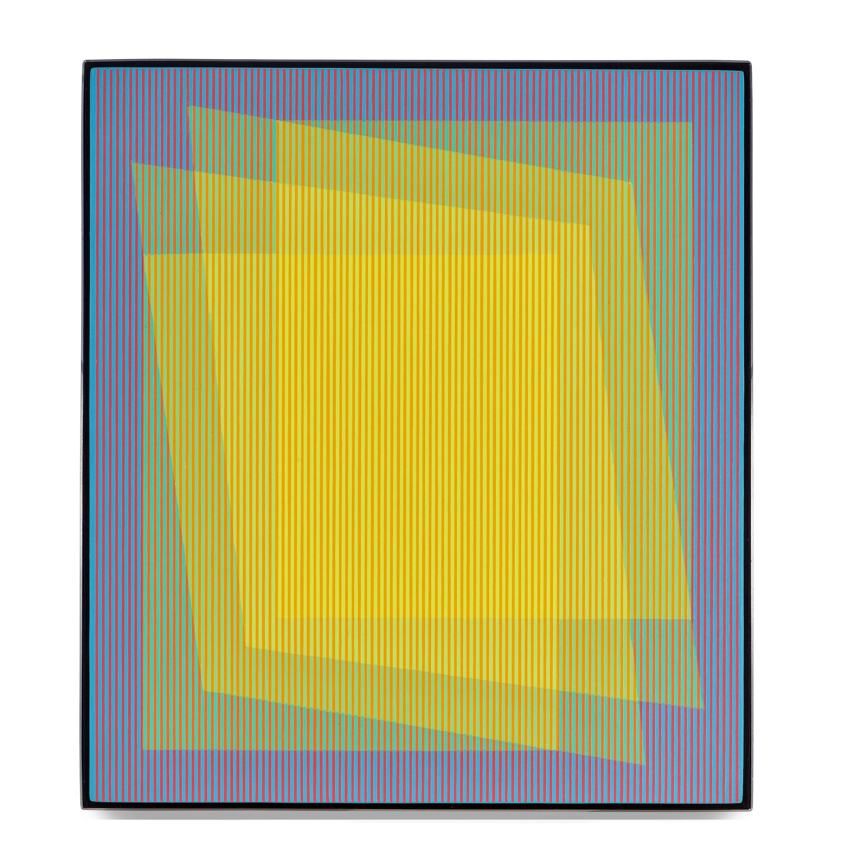 Julian Stanczak - Sharing Color - Cool, 2000