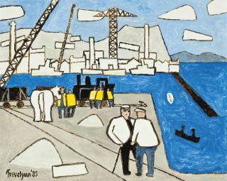 Julian Trevelyan, R.A. - Dockside