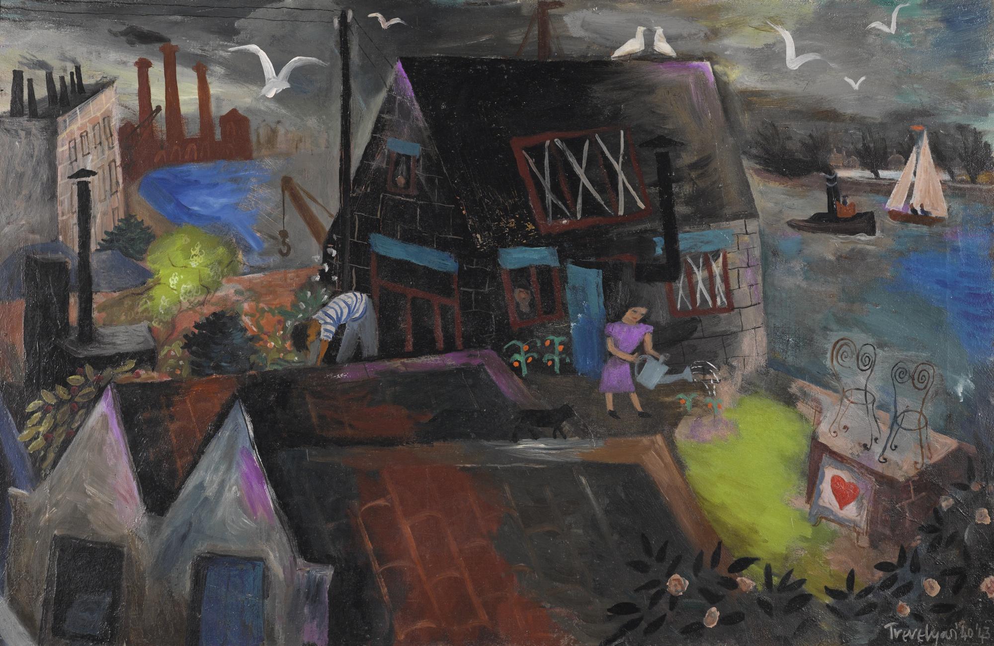 Julian Trevelyan, R.A. - Durham Wharf