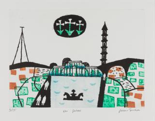 Julian Trevelyan R.A. - Kew Gardens, from \'London Parks\'