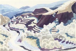 Julian Trevelyan, R.A. - Landscape In Italy