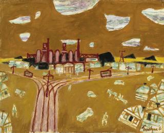 Julian Trevelyan, R.A. - Russian Town