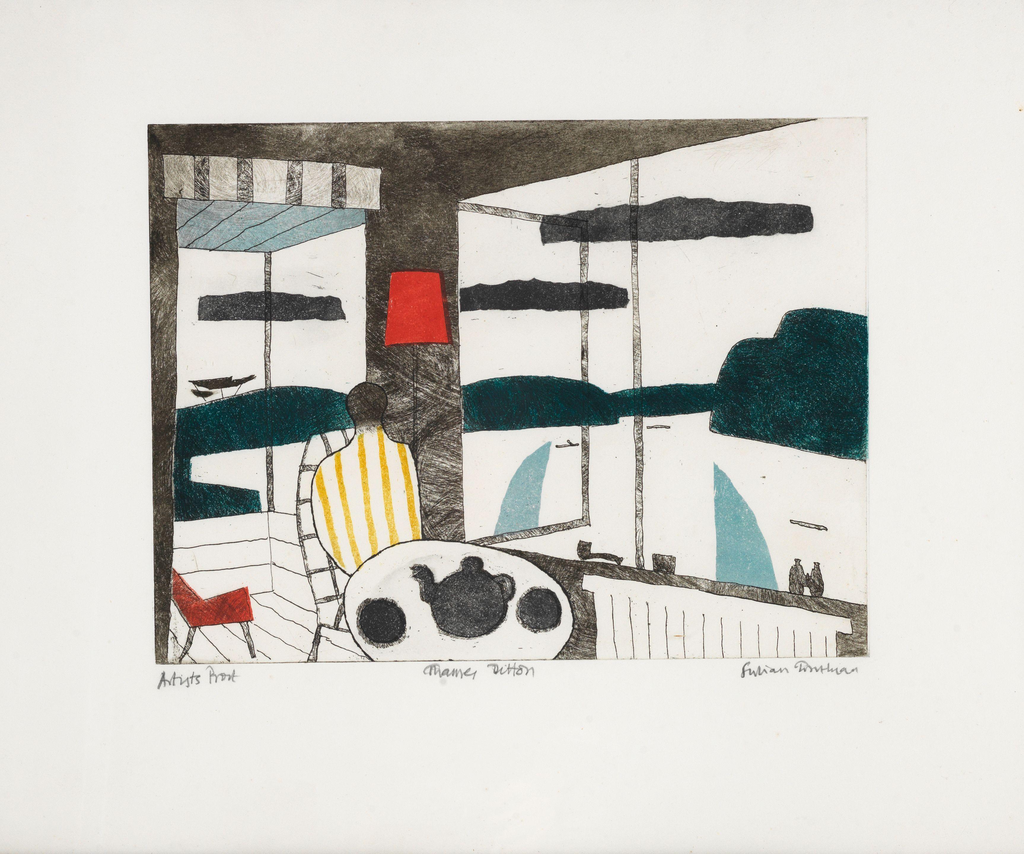 Julian Trevelyan R.A. - Thames Ditton