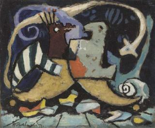 Julian Trevelyan, R.A. - Two Birds