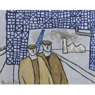 Julian Trevelyan, R.A. - Two Dockers