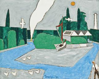 Julian Trevelyan, R.A. - View from Watermans