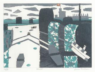 Julian Trevelyan R.A. - Windsor, From \'Thames Suite\'