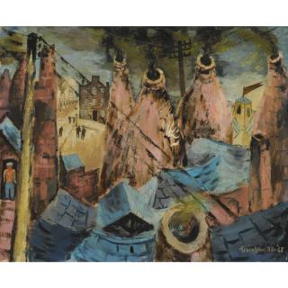 Julian Trevelyan - Scene In The Potteries (Kilns At Burslem)