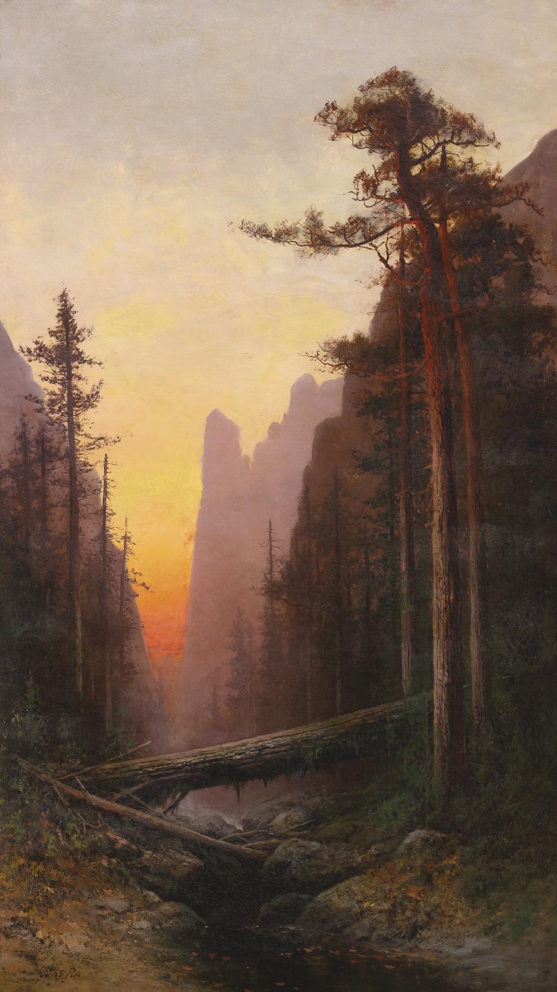Julian Walbridge Rix - Sunset In Yosemite