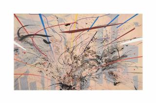 Julie Mehretu - Excerpt (Molotov Cocktail)