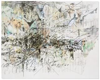 Julie Mehretu - Fever graph (algorithm for serendipity)