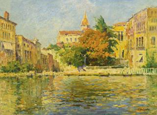 Julien-Gustave Gagliardini - Un Canal À Venise