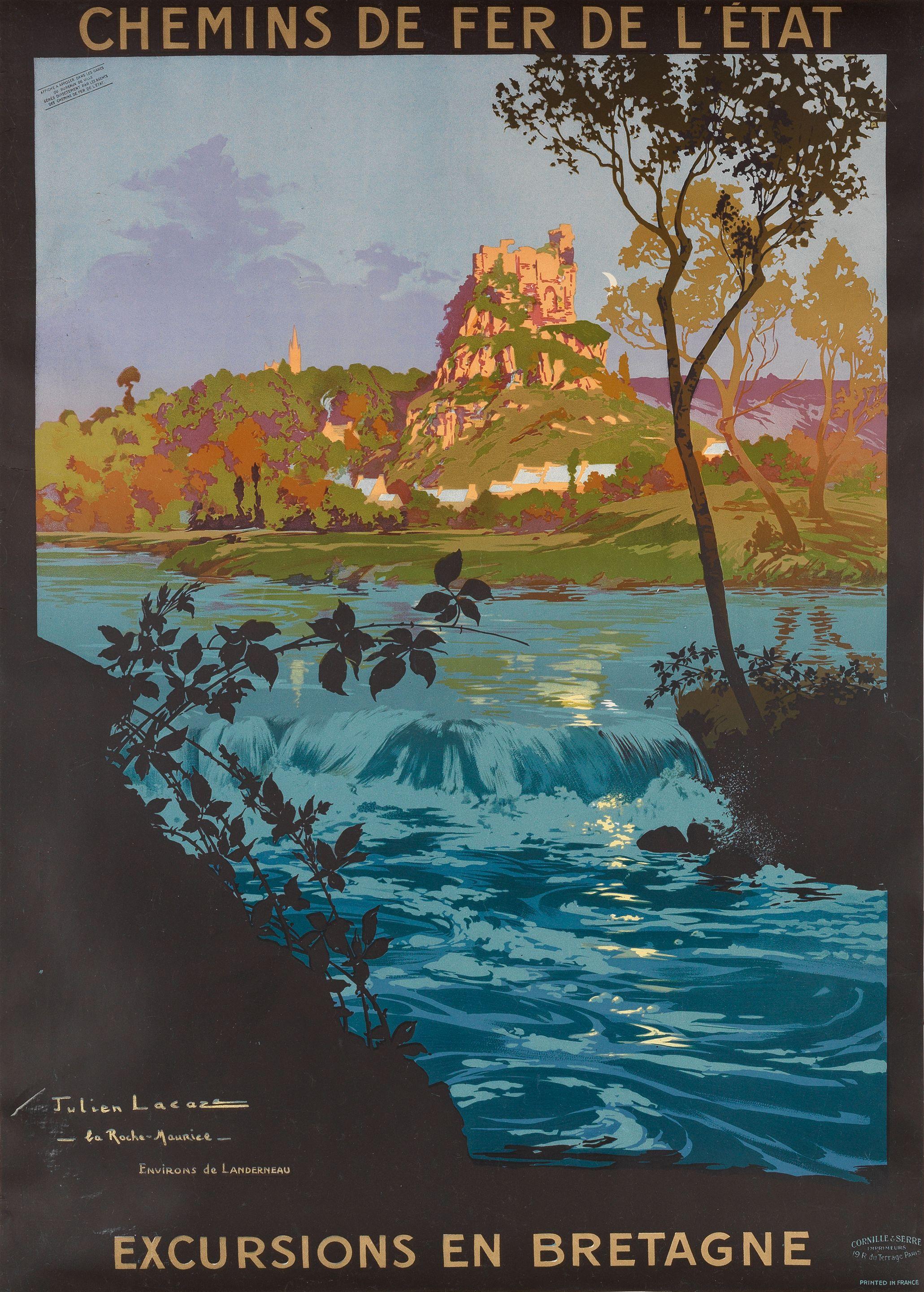 Julien Lacaze - Excursions En Bretagne, La Roche Maurice. Environs De Landerneau